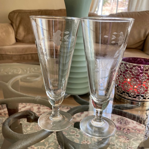 Princess House Kitchen Pair Of Princess House Glasses Poshmark